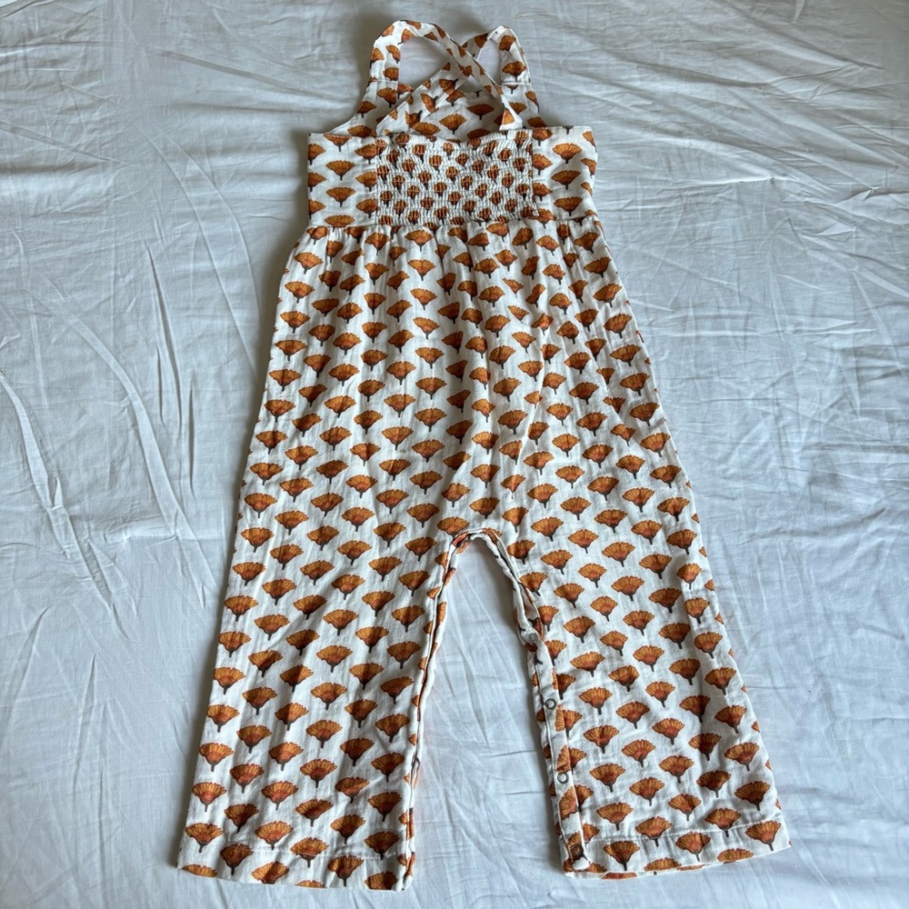 Kate Quinn Organic Woven Cotton Marigold Romper • Size 2T - Picture 3 of 11